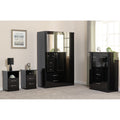 Nevada 3+2 Drawer Chest - Black Gloss