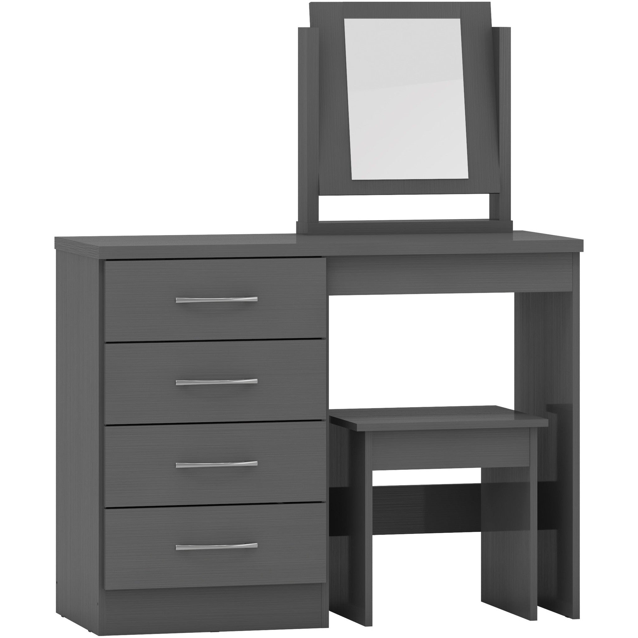 Nevada Dressing Table Set - 3D Effect Grey