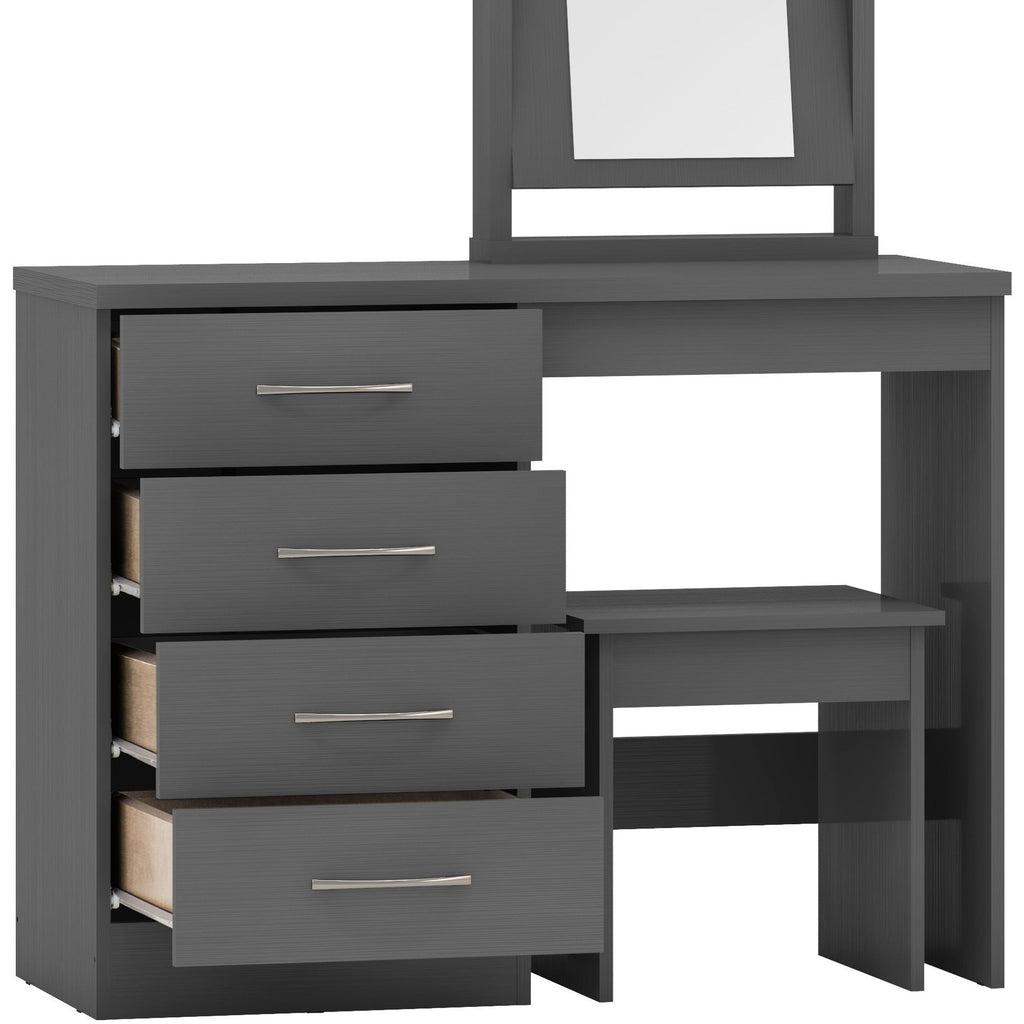 Nevada Dressing Table Set - 3D Effect Grey