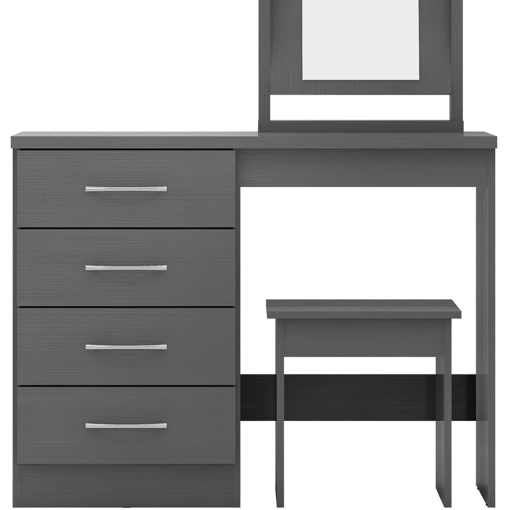 Nevada Dressing Table Set - 3D Effect Grey
