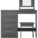 Nevada Dressing Table Set - 3D Effect Grey