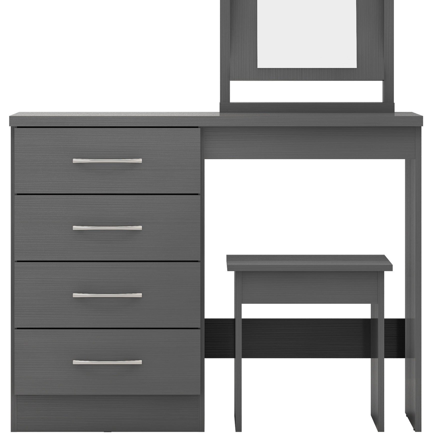 Nevada Dressing Table Set - 3D Effect Grey