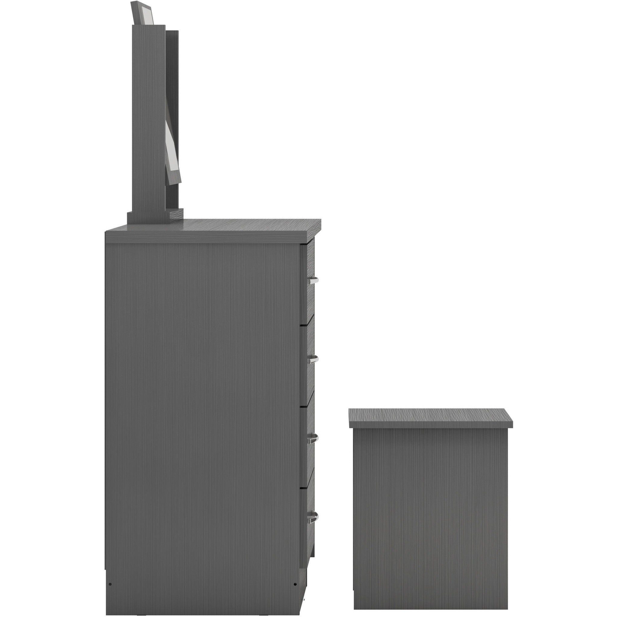 Nevada Dressing Table Set - 3D Effect Grey