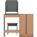 Nevada Dressing Table Set - 3D Effect Grey