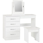 Nevada Dressing Table Set - White Gloss