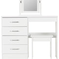 Nevada Dressing Table Set - White Gloss