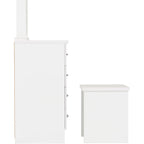 Nevada Dressing Table Set - White Gloss