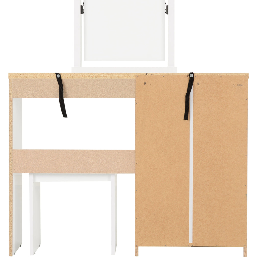 Nevada Dressing Table Set - White Gloss