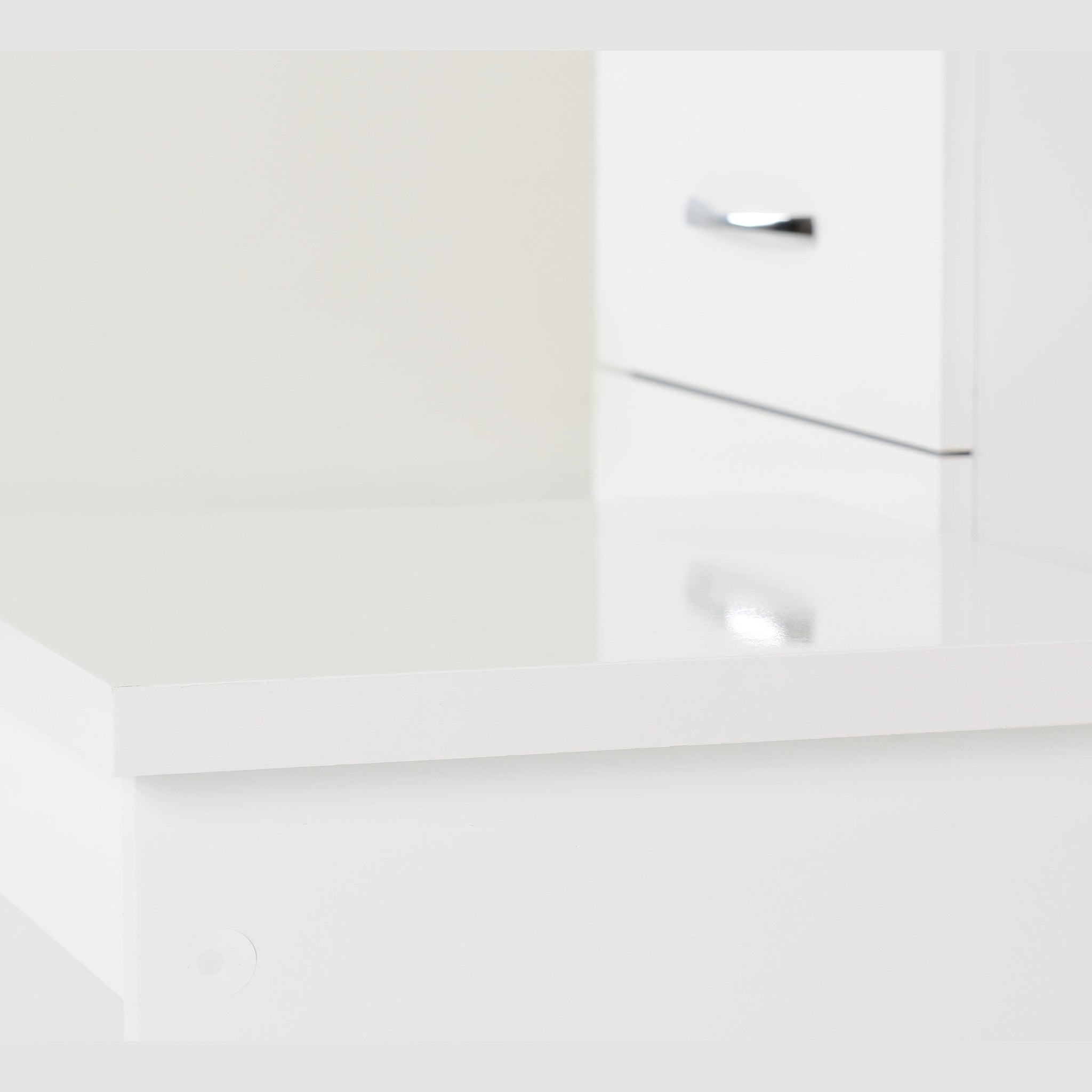 Nevada Dressing Table Set - White Gloss