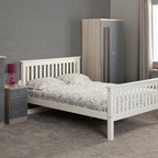 Nevada Mirrored 2 Door Wardrobe - Grey Gloss/Light Oak Effect Veneer