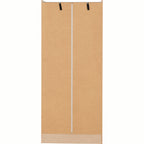 Nevada Mirrored 2 Door Wardrobe - Black Gloss