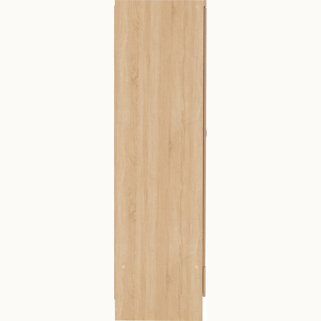 Nevada Mirrored 2 Door Wardrobe - Sonoma Oak Effect