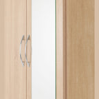 Nevada Mirrored 2 Door Wardrobe - Sonoma Oak Effect
