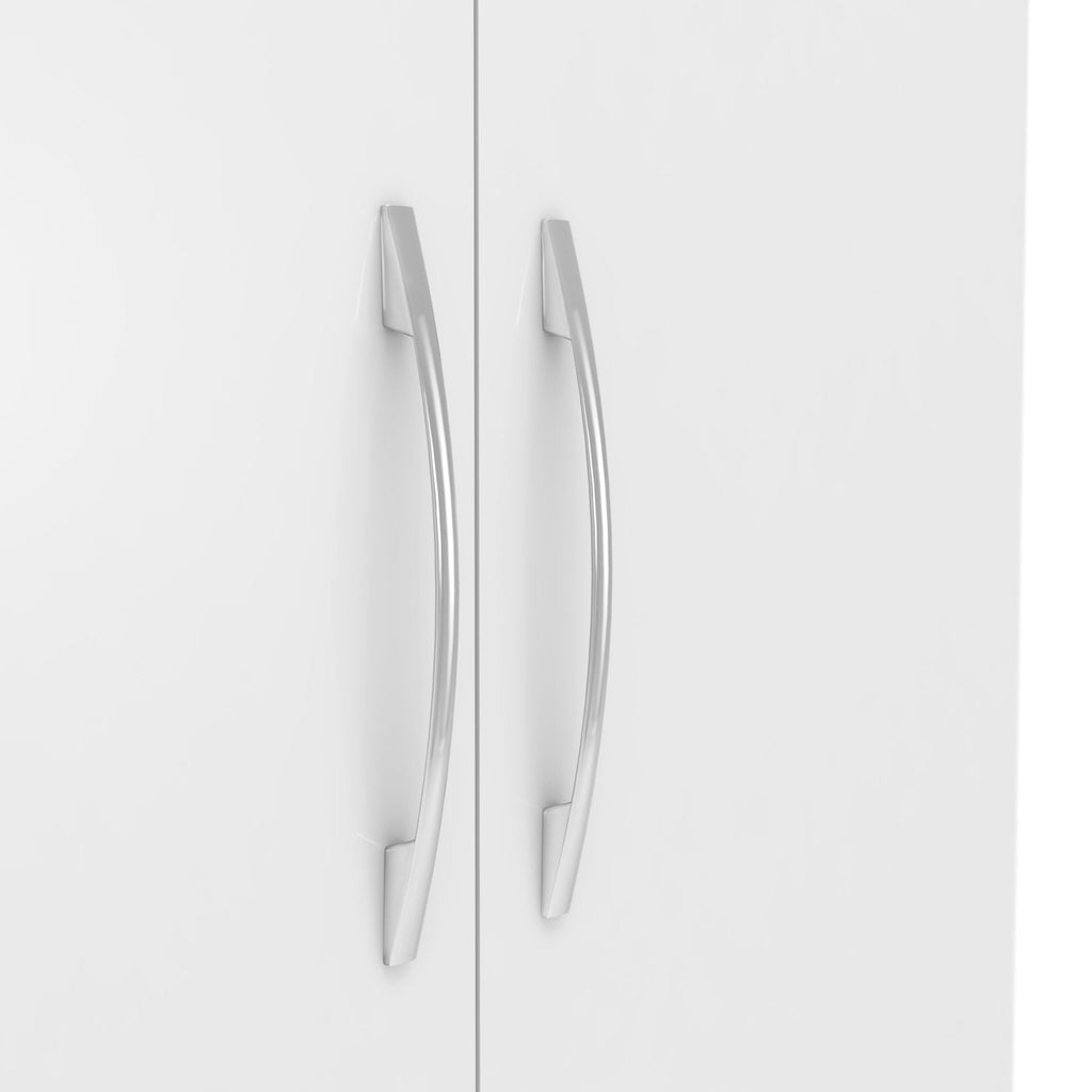 Nevada Petite Open Shelf Wardrobe - White Gloss