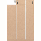 Nevada Petite Open Shelf Wardrobe - White Gloss