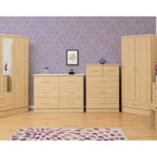 Nevada 3 Drawer Bedside - Sonoma Oak Effect