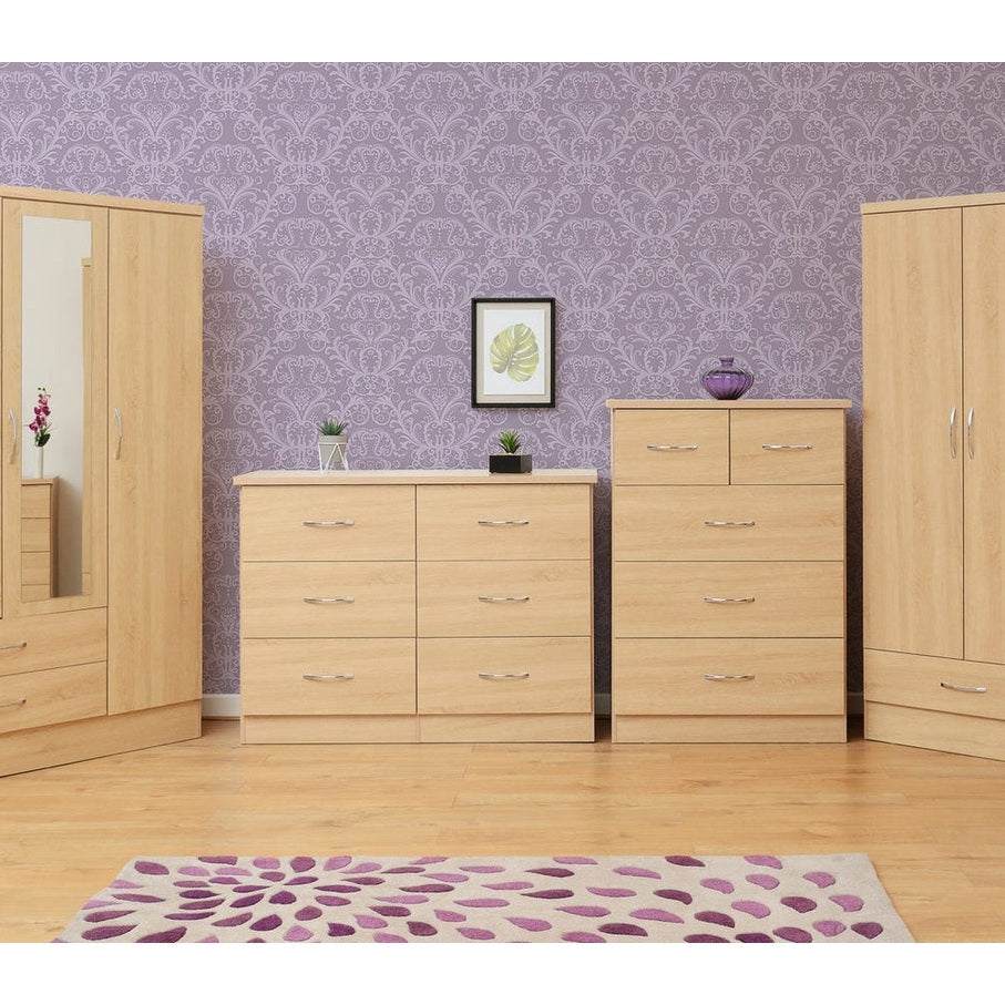 Nevada 3+2 Drawer Chest - Sonoma Oak Effect