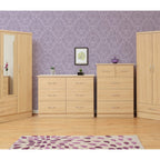 Nevada 3 Door 2 Drawer Wardrobe - Sonoma Oak Effect