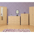 Nevada 2 Door 1 Drawer Wardrobe - Sonoma Oak Effect