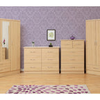 Nevada 2 Door 1 Drawer Wardrobe - Sonoma Oak Effect