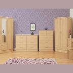 Nevada 3 Door 2 Drawer Wardrobe - Sonoma Oak Effect