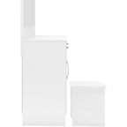 Nevada Vanity/Dressing Table Set - White Gloss