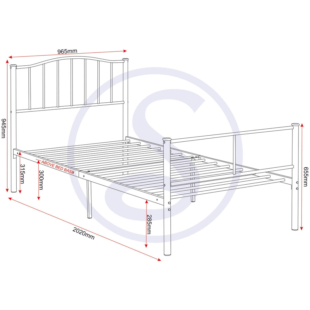 Newton 3' Bed - Black