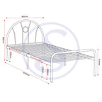 Nova 3' Bed - Silver