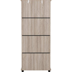 Oliver 1 Door 3 Drawer Open Shelf Wardrobe - Light Oak Effect