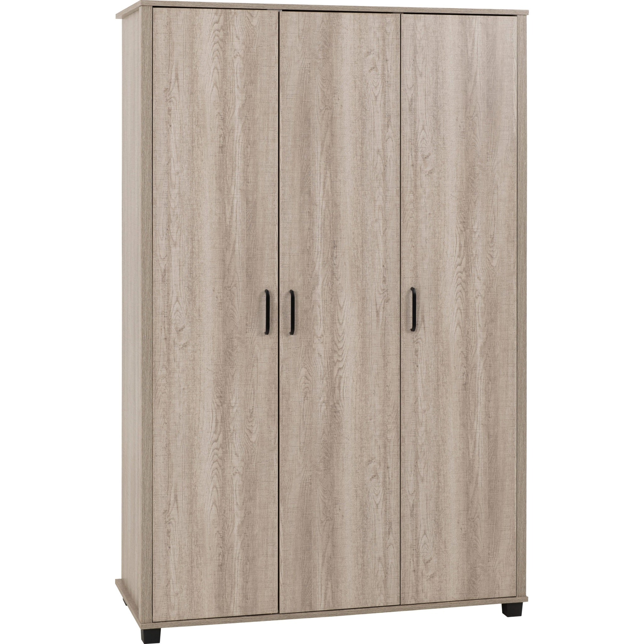 Oliver 3 Door Wardrobe - Light Oak Effect