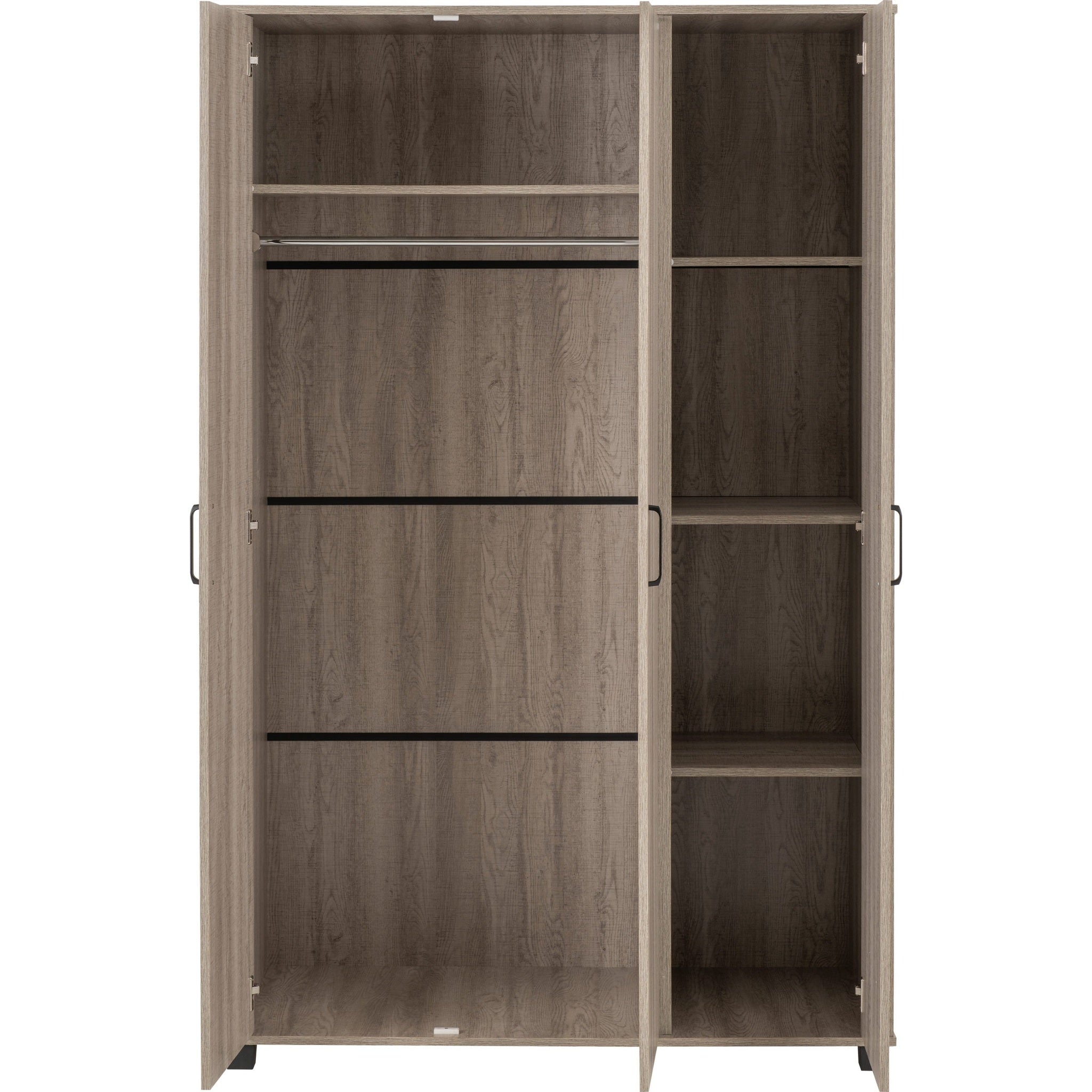 Oliver 3 Door Wardrobe - Light Oak Effect
