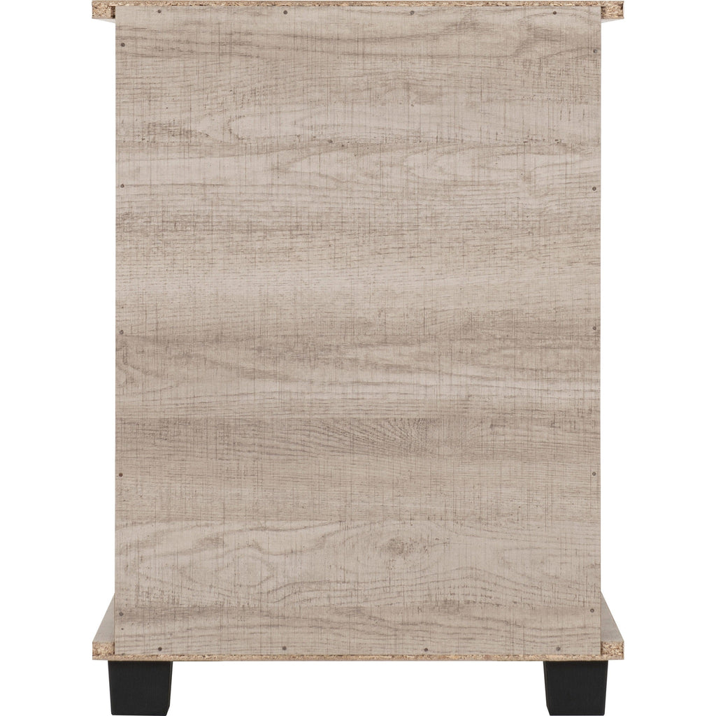 Oliver 3 Drawer Bedside - Light Oak Effect