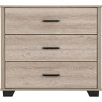 Oliver 3 Drawer Chest - Light Oak Effect