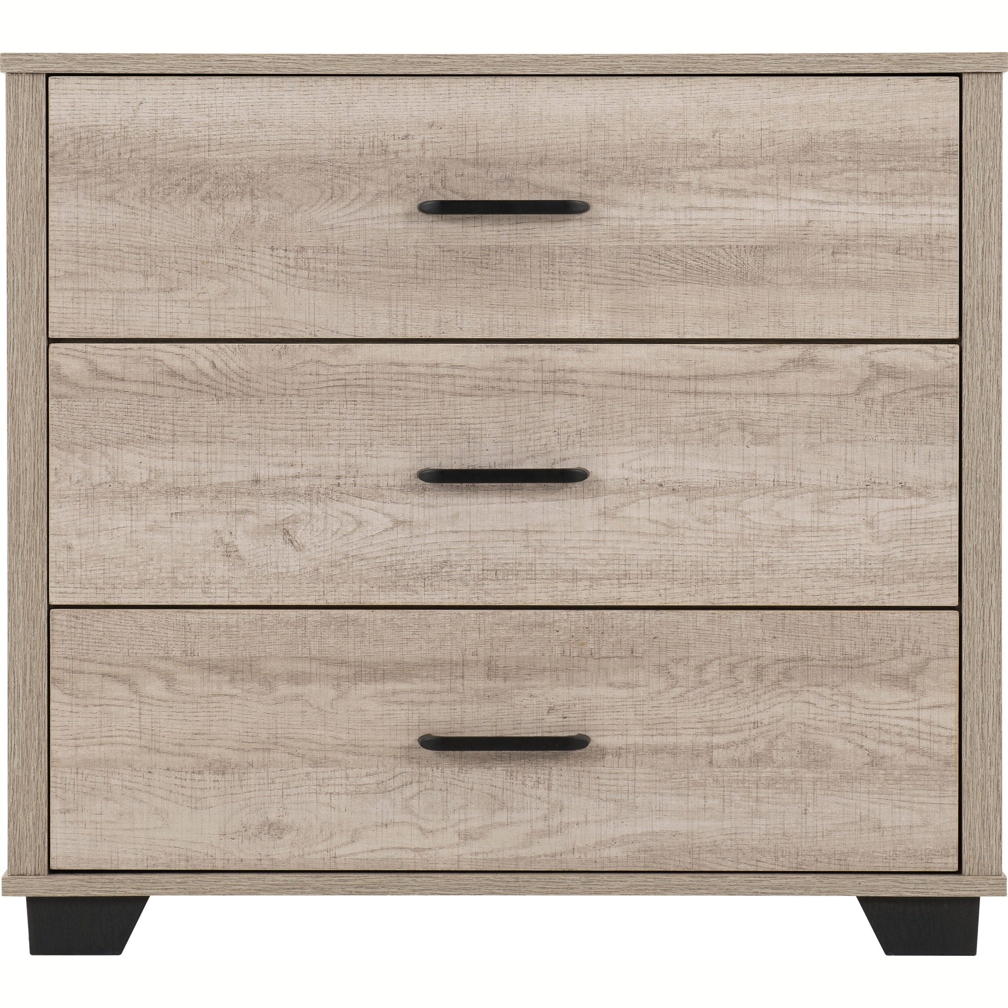 Oliver 3 Drawer Chest - Light Oak Effect