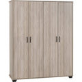 Oliver 4 Door Wardrobe Bedroom Set - Light Oak Effect