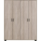 Oliver 4 Door Wardrobe - Light Oak Effect