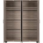 Oliver 4 Door Wardrobe - Light Oak Effect