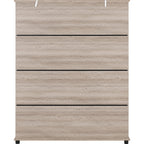 Oliver 4 Door Wardrobe - Light Oak Effect