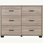 Oliver 6 Drawer Chest - Light Oak Effect