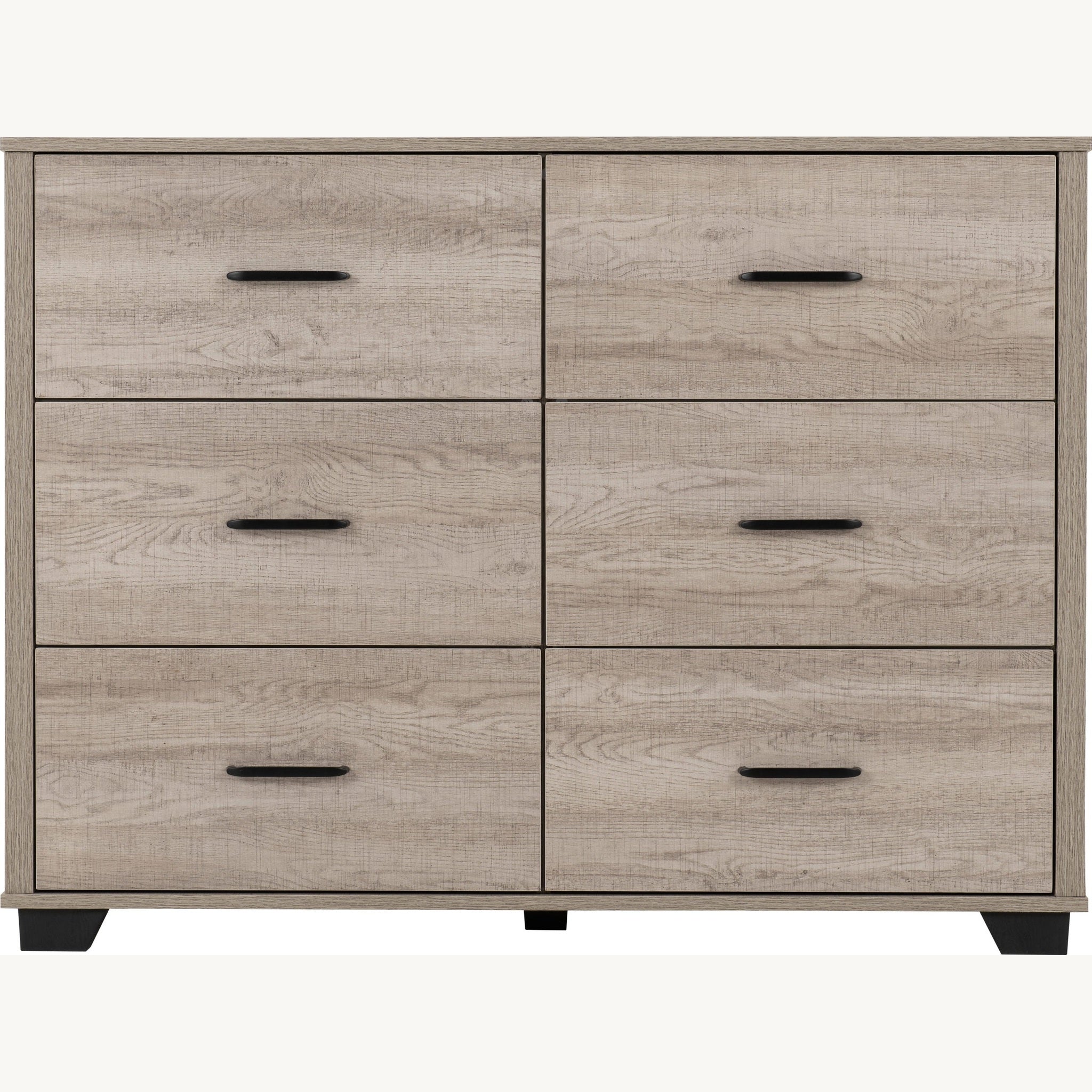 Oliver 6 Drawer Chest - Light Oak Effect