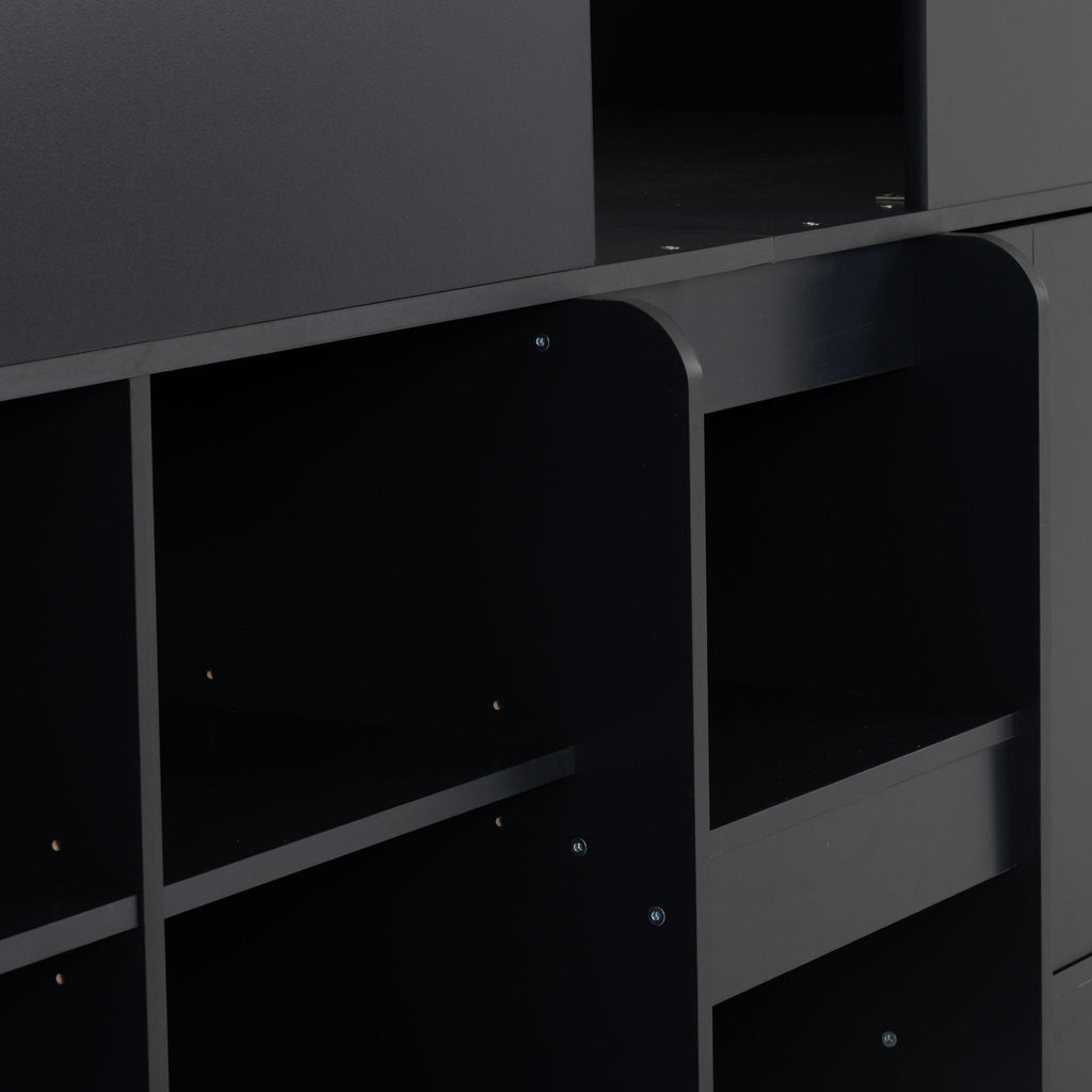 Orlando Low Sleeper Bed - Dark Grey