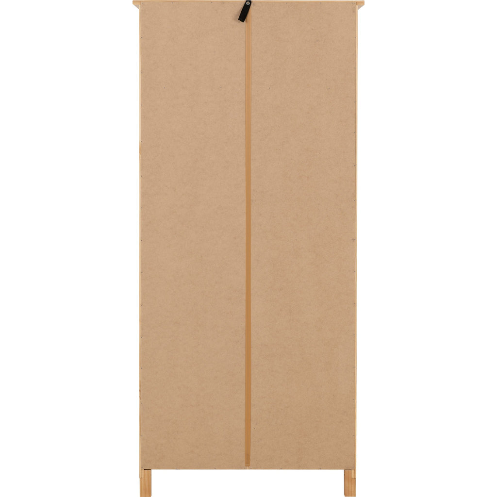 Oslo 2 Door Wardrobe - Antique Pine