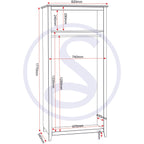 Oslo 2 Door Wardrobe - Antique Pine