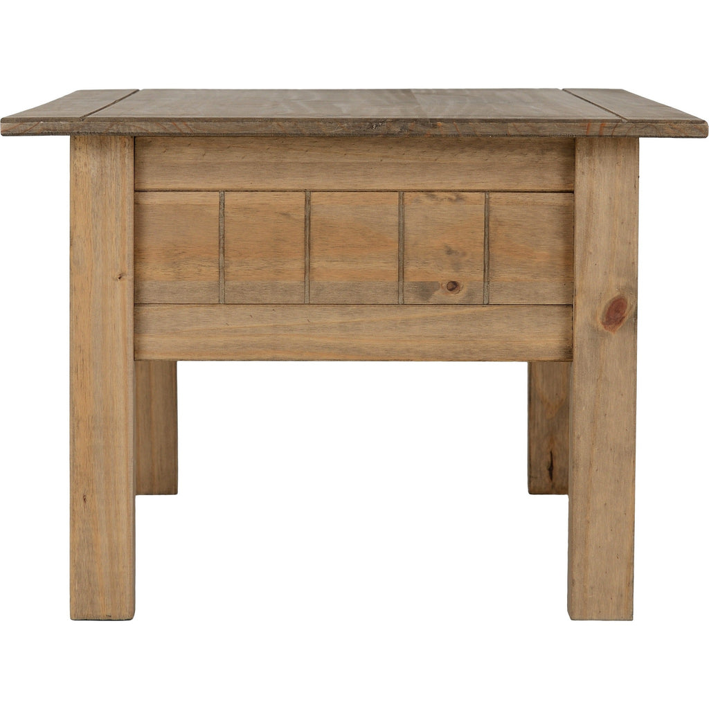 Panama 1 Drawer Coffee Table - Natural Wax