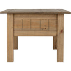 Panama 1 Drawer Coffee Table - Natural Wax