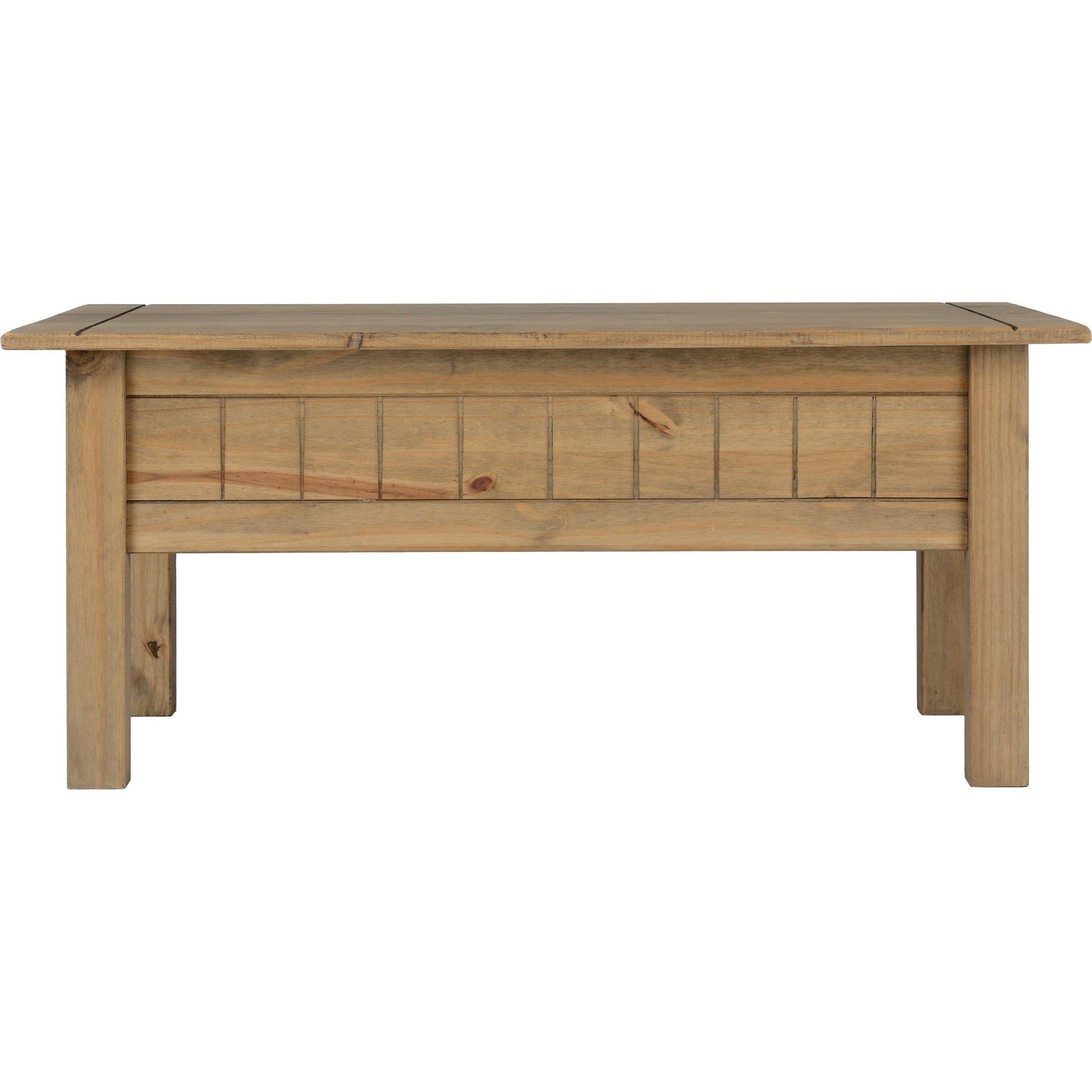 Panama 1 Drawer Coffee Table - Natural Wax