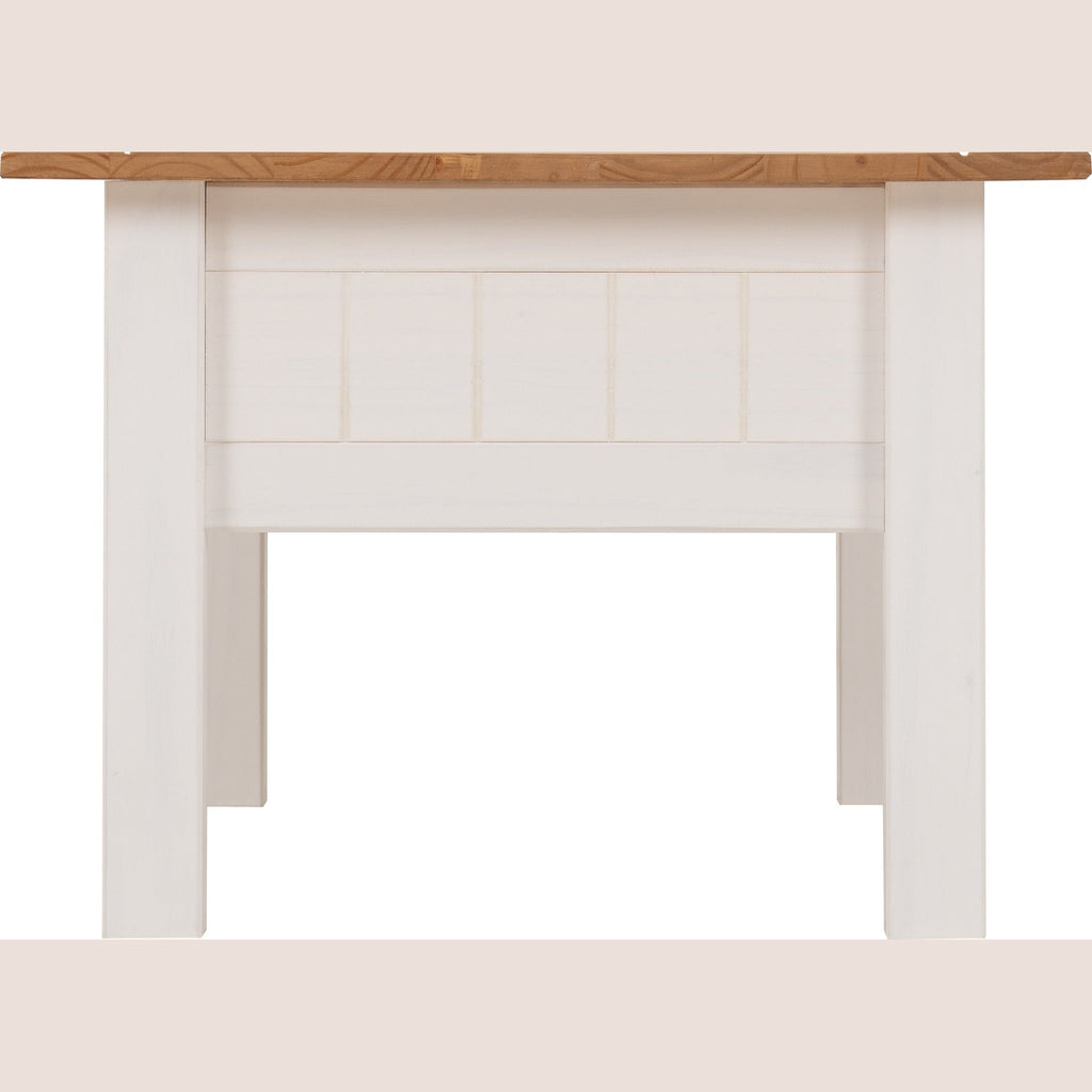 Panama 1 Drawer Coffee Table - White/Natural Wax