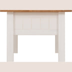 Panama 1 Drawer Coffee Table - White/Natural Wax