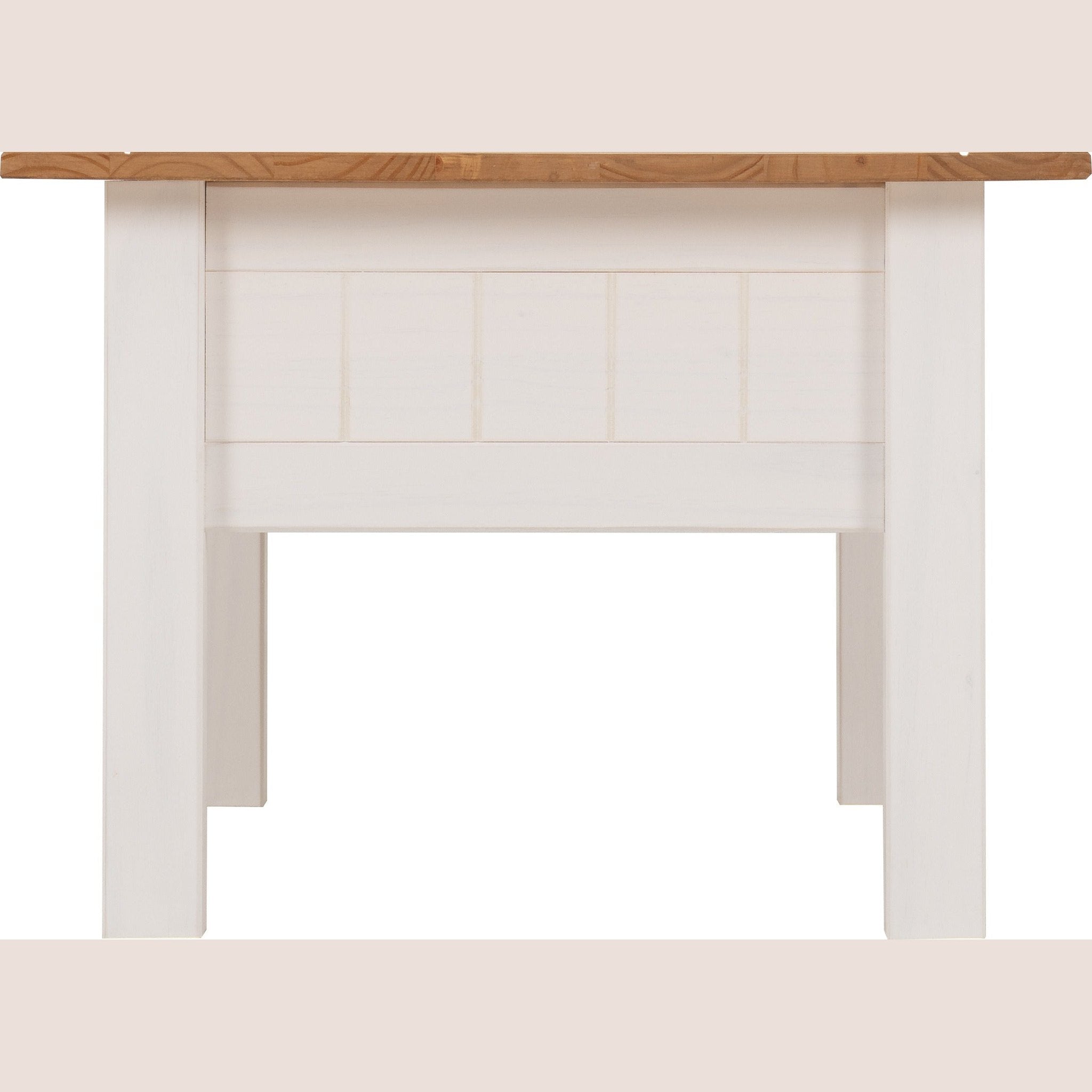 Panama 1 Drawer Coffee Table - White/Natural Wax