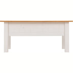 Panama 1 Drawer Coffee Table - White/Natural Wax